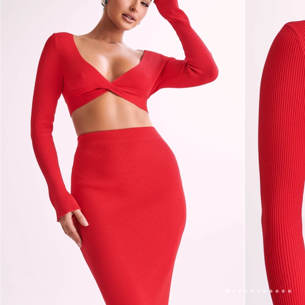 Meshki top and skirt set NWT